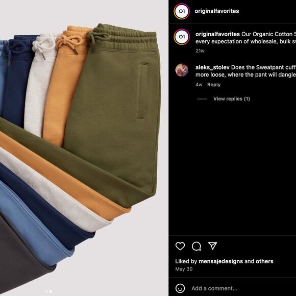 Luxe Organic Cotton Sweatpants - Picture 6 of 15